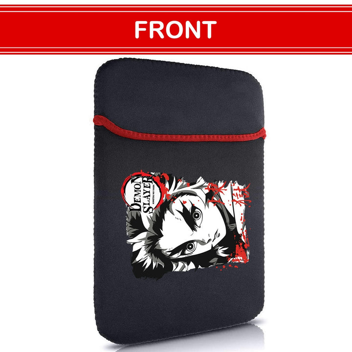 Printed Neoprene Reversible Laptop & Tablet Sleeve - Anime Demon Slayer Kimetsu No Yaiba DS12