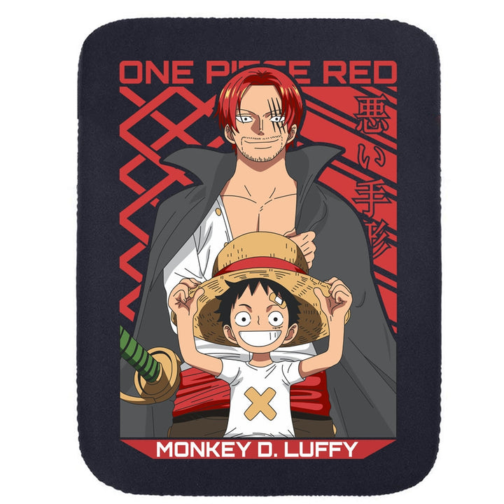 Printed Neoprene Reversible Laptop & Tablet Sleeve - Anime Onepiece Red