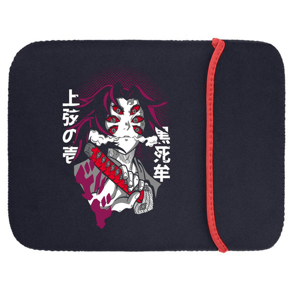 Printed Neoprene Reversible Laptop & Tablet Sleeve - Anime Kokoshibo