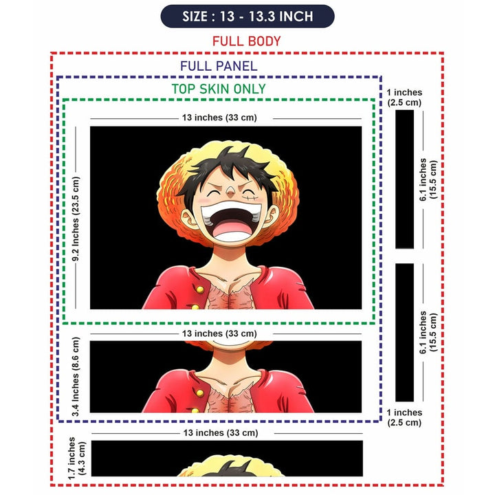 Laptop Skin - Anime Luffy Laughing