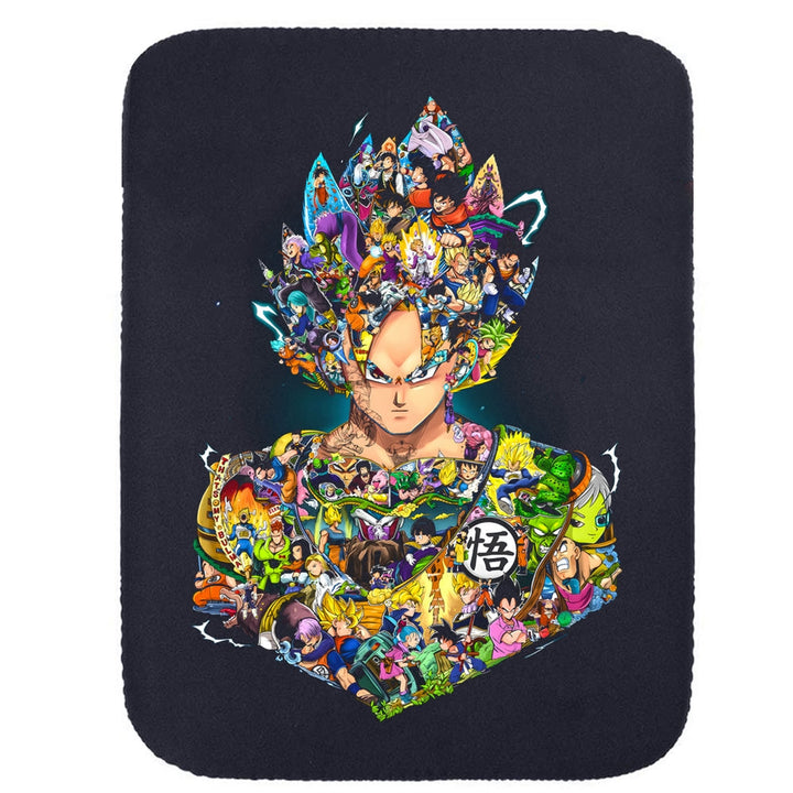 Printed Neoprene Reversible Laptop & Tablet Sleeve - Anime Legendary Dragon Ball DS1