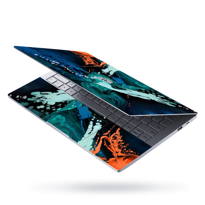 Laptop Skin - Blue Stone Art Abstract