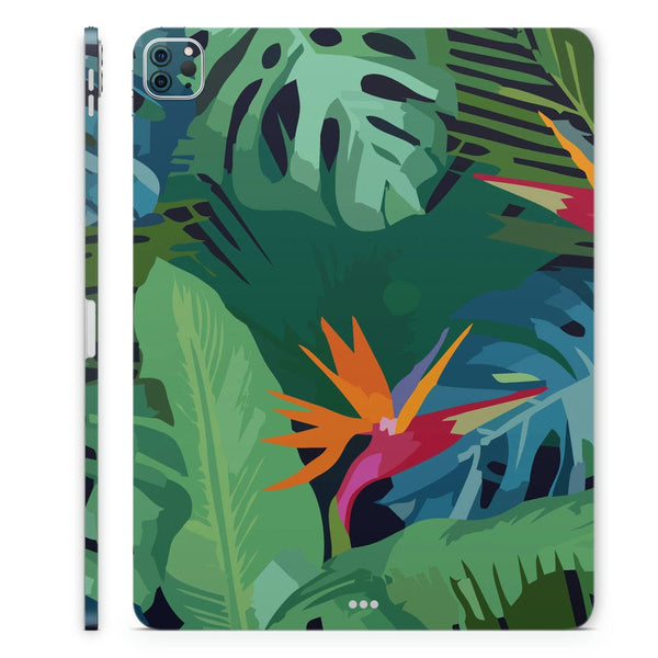 Tablet Skin Wrap - Green Big Size Leaves