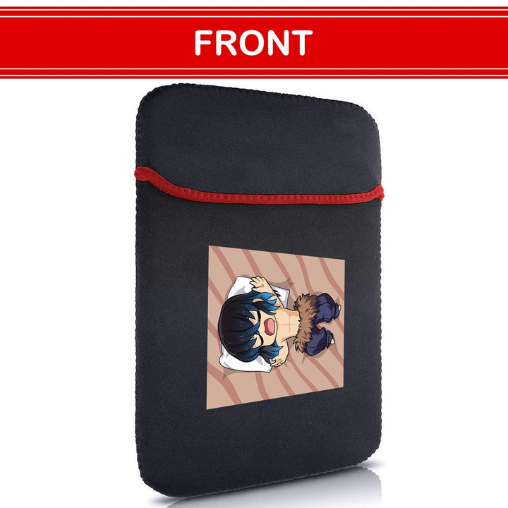 Printed Neoprene Reversible Laptop & Tablet Sleeve - Anime Cojines Demon Slayer Pillow DS07