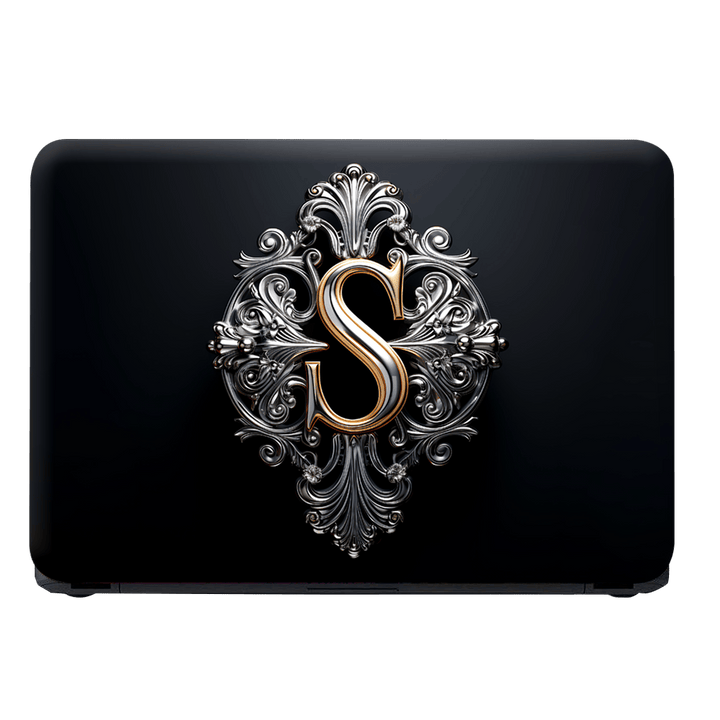 Laptop Skin - Elegant 3D Rendered S Letter