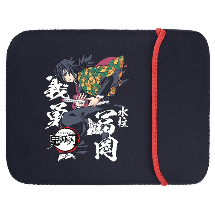 Printed Neoprene Reversible Laptop & Tablet Sleeve - Anime Demon Slayer Kimetsu No Yaiba DS21