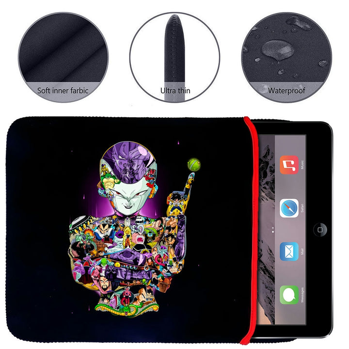 Printed Neoprene Reversible Laptop & Tablet Sleeve - Anime Legendary Dragon Ball DS4