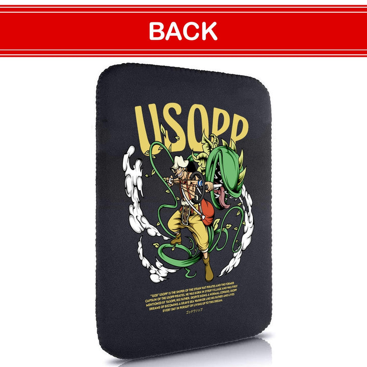 Printed Neoprene Reversible Laptop & Tablet Sleeve - One Piece USOPP DS1