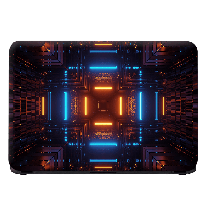 Laptop Skin - Cosmic Background With Colorful Laser Lights