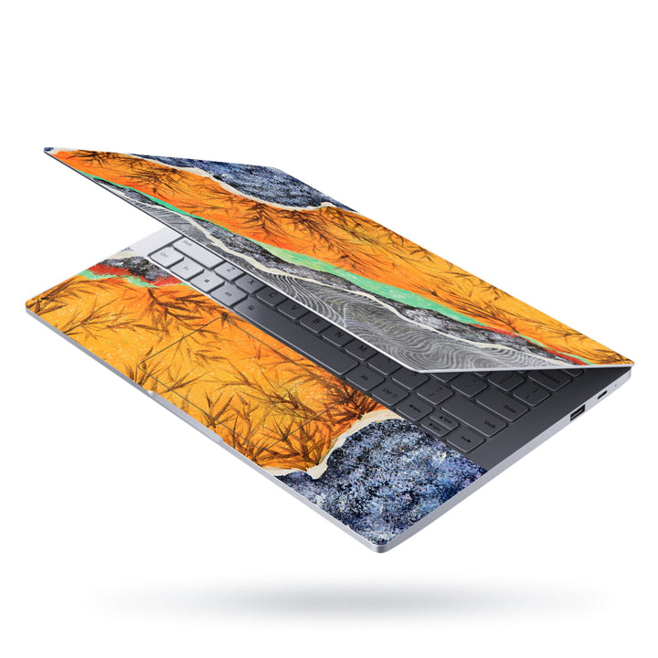 Laptop Skin - Coloufull River Side Painting