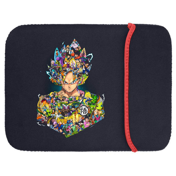 Printed Neoprene Reversible Laptop & Tablet Sleeve - Anime Legendary Dragon Ball DS1