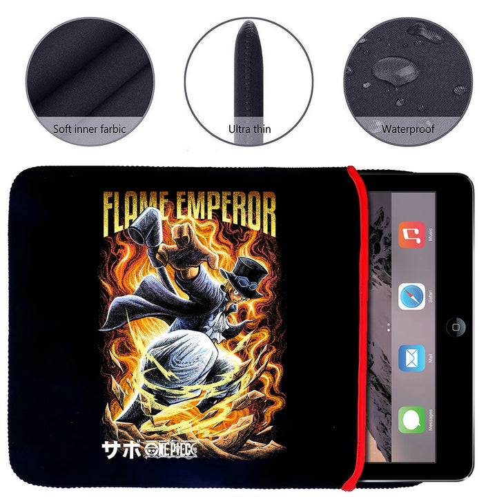 Printed Neoprene Reversible Laptop & Tablet Sleeve - Anime Legendary DS35