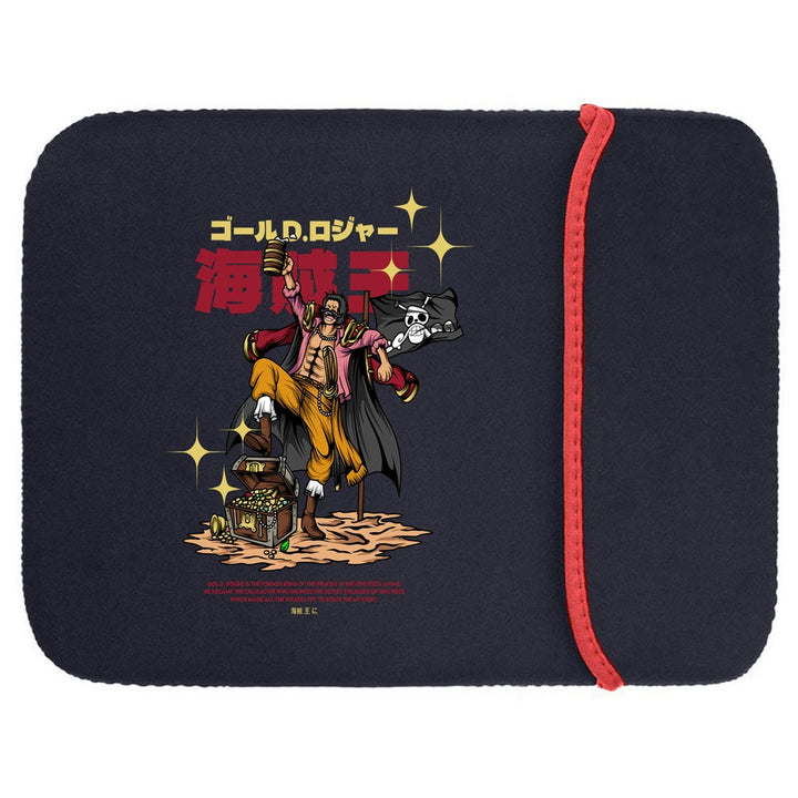 Printed Neoprene Reversible Laptop & Tablet Sleeve - One Piece Roger DS1