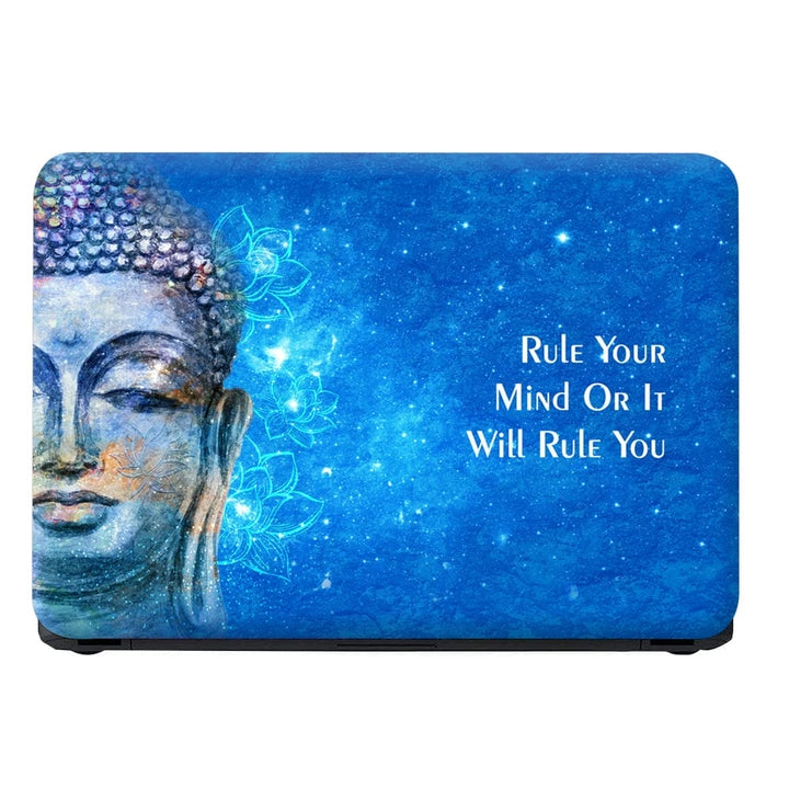 Laptop Skin - Lord Buddha Blue Rule Mind