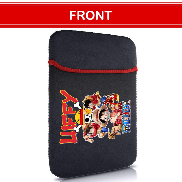 Printed Neoprene Reversible Laptop & Tablet Sleeve - One Piece Luffy DS2