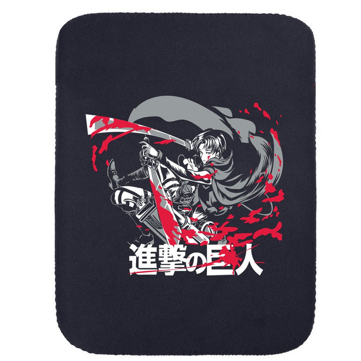 Printed Neoprene Reversible Laptop & Tablet Sleeve - Anime Attack on Titan DS01