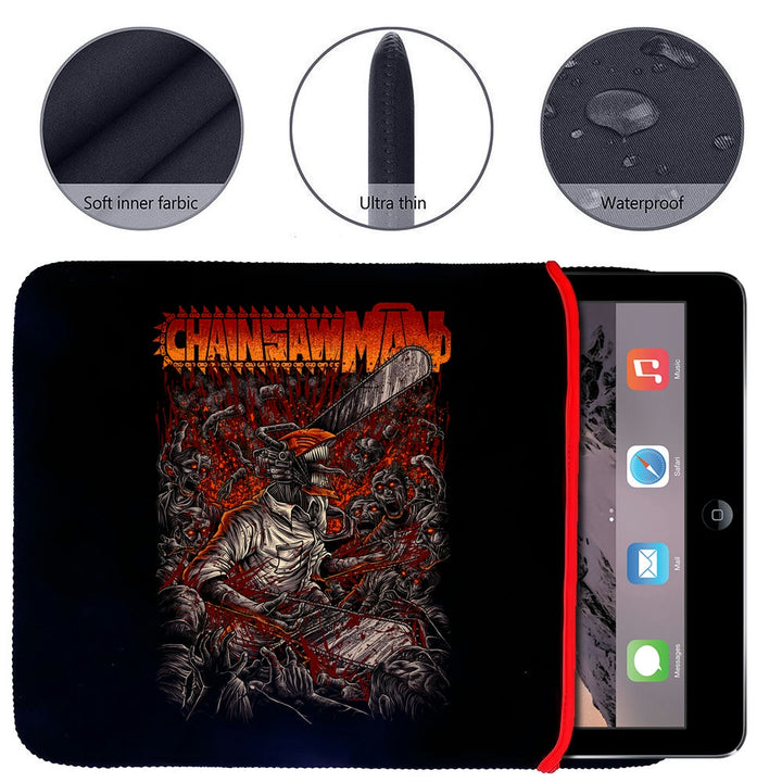 Printed Neoprene Reversible Laptop & Tablet Sleeve - Anime Legendary DS30