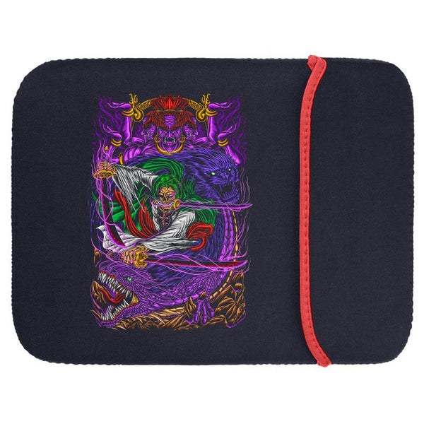 Printed Neoprene Reversible Laptop & Tablet Sleeve - Anime Legendary DS19