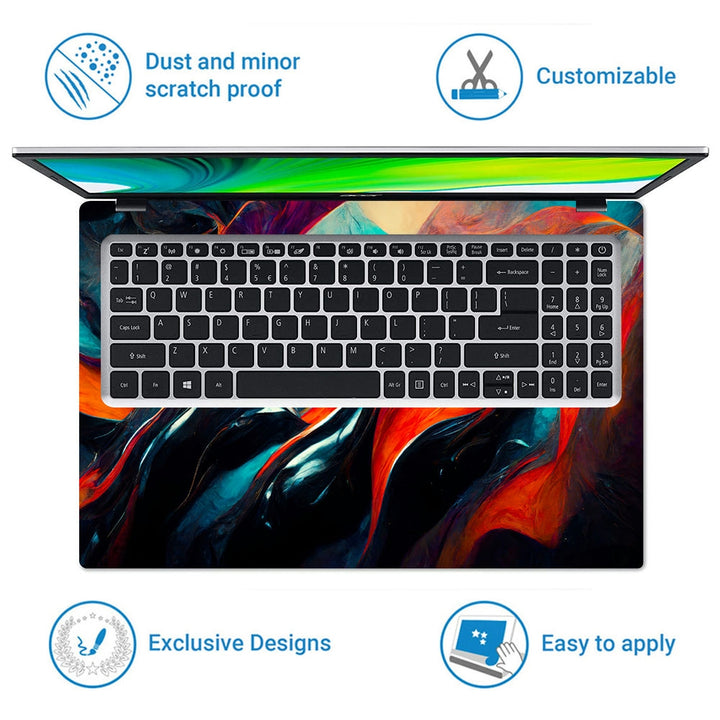 Laptop Skin - Abstract Painting Modern Futuristic Pattern