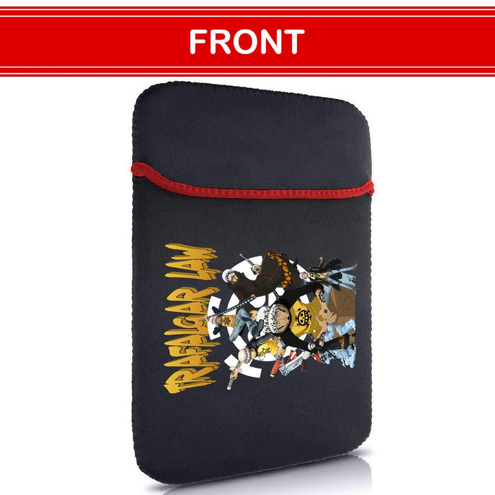 Printed Neoprene Reversible Laptop & Tablet Sleeve - One Piece Trafalgar Law DS2