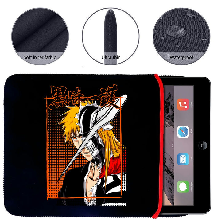 Printed Neoprene Reversible Laptop & Tablet Sleeve - Anime The Lust