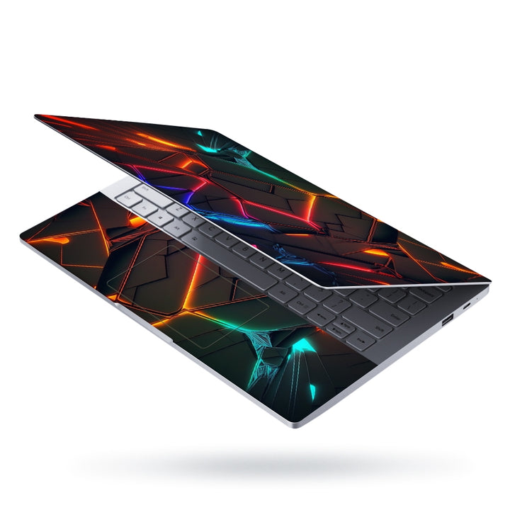 Laptop Skin - Neon Particles Shapes