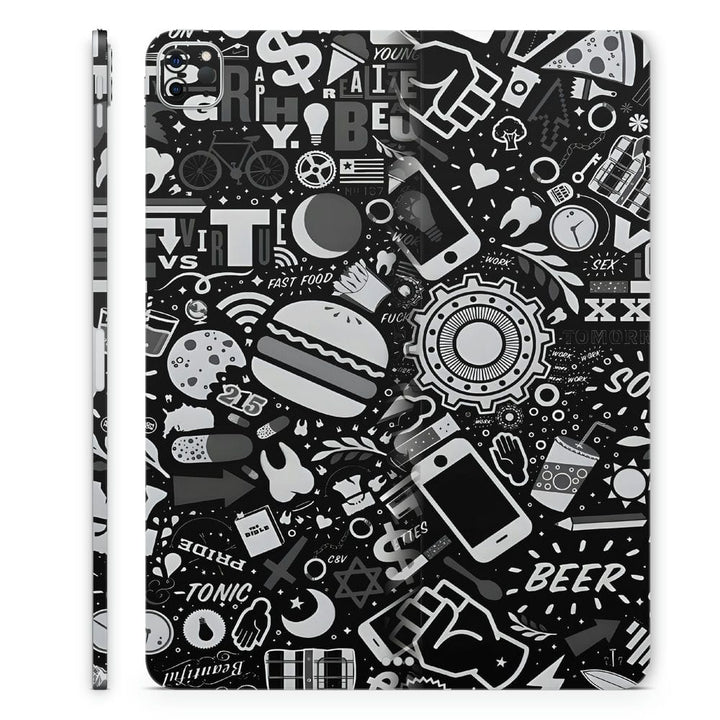 Tablet Skin Wrap - Black Soda