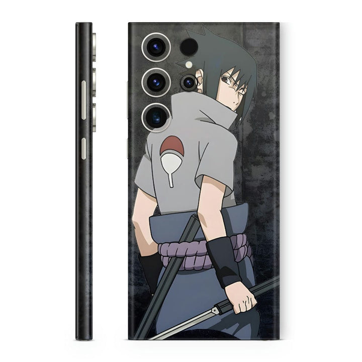 Mobile Skin Wrap - Anime Sasuke Uchiha Back View