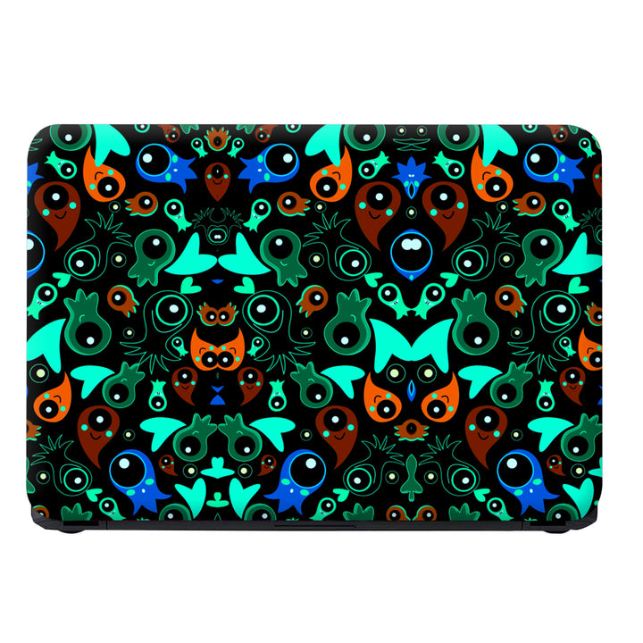 Laptop Skin - Green Owl Art