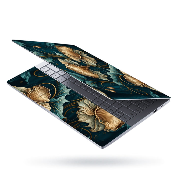 Laptop Skin - Decorative Flowers Fine Art Pattern