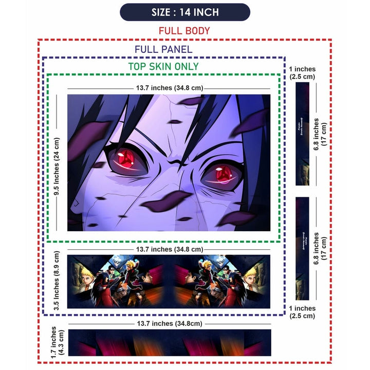 Laptop Skin - Anime Red Eyes Face