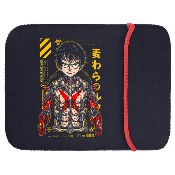 Printed Neoprene Reversible Laptop & Tablet Sleeve - Anime One Piece Trilogy (1)