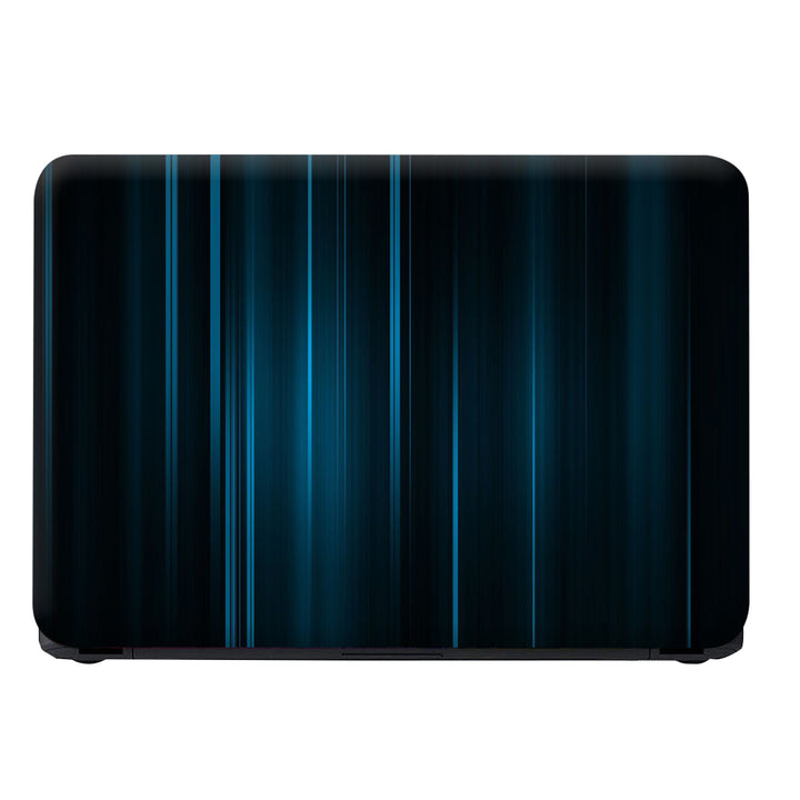 Laptop Skin - Cyan Lines on Black