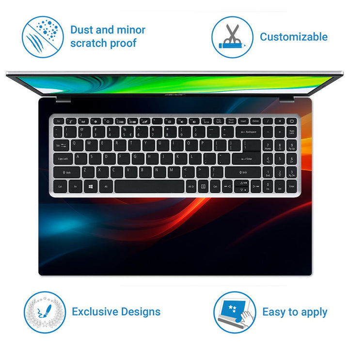 Laptop Skin - Soft Waving Lines