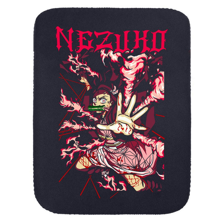 Printed Neoprene Reversible Laptop & Tablet Sleeve - Anime Nezuko