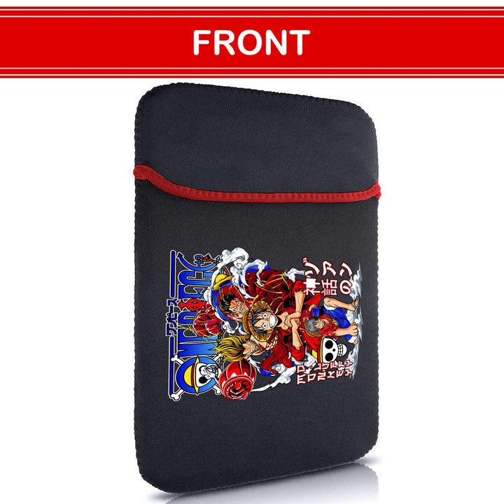 Printed Neoprene Reversible Laptop & Tablet Sleeve - Anime Action DS4