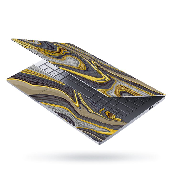 Laptop Skin - Yellow Grey Radiant