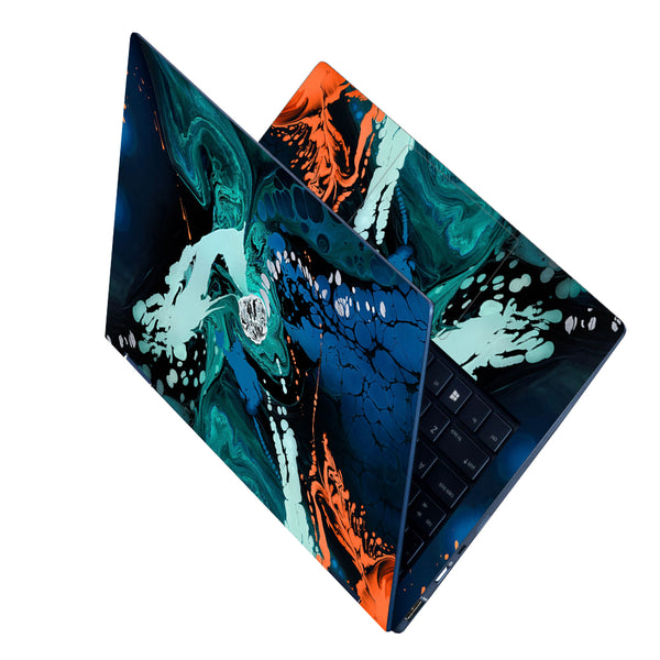 Laptop Skin - Blue Stone Art Abstract