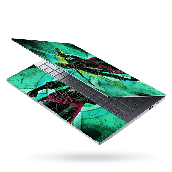 Laptop Skin - Anime One Piece Roronoa Zoro Green