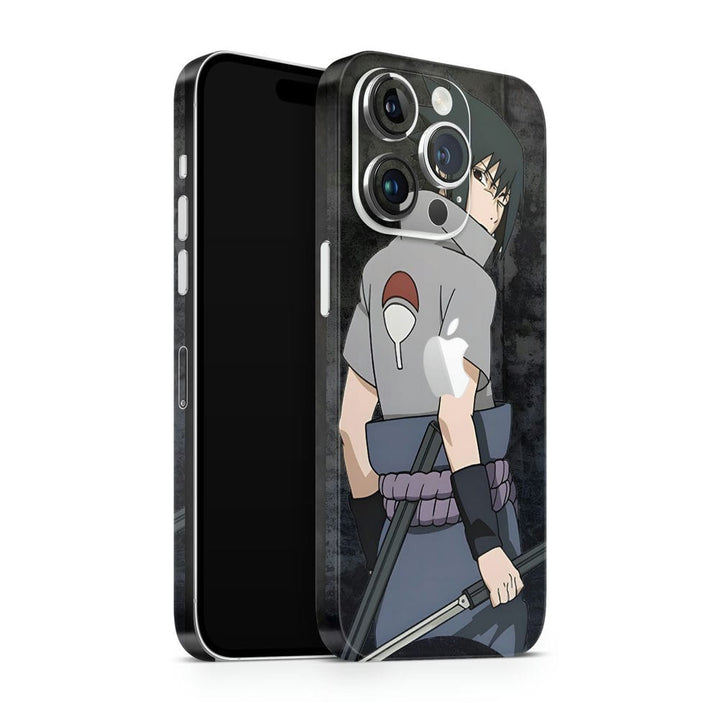 Mobile Skin Wrap - Anime Sasuke Uchiha Back View