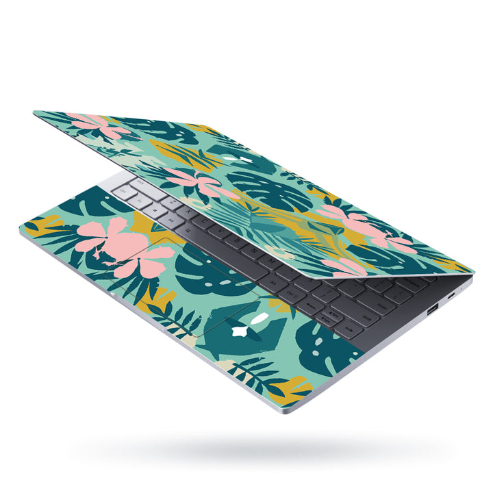 Laptop Skin - Dark Blue Leaf