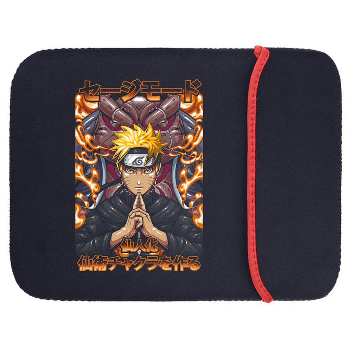 Printed Neoprene Reversible Laptop & Tablet Sleeve - Anime Legendary DS70