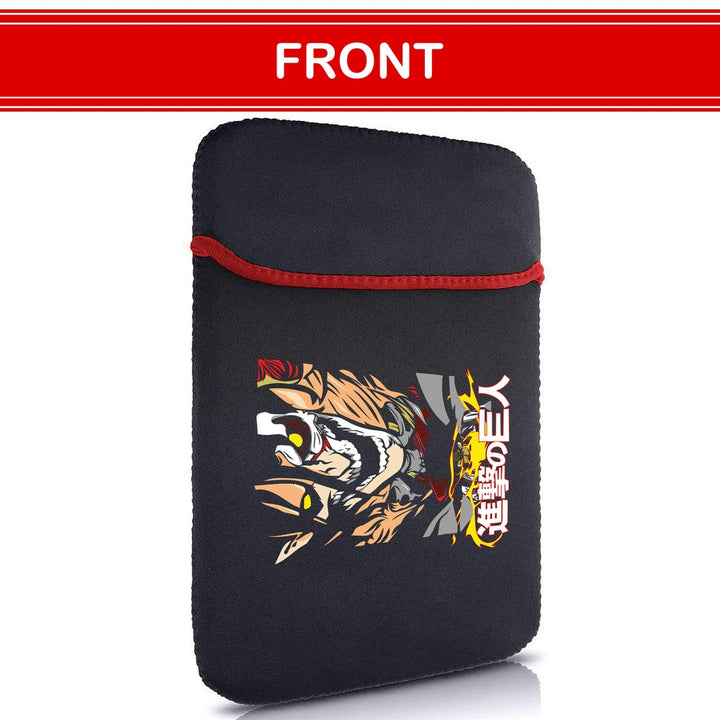 Printed Neoprene Reversible Laptop & Tablet Sleeve - Anime Attack on Titan DS05