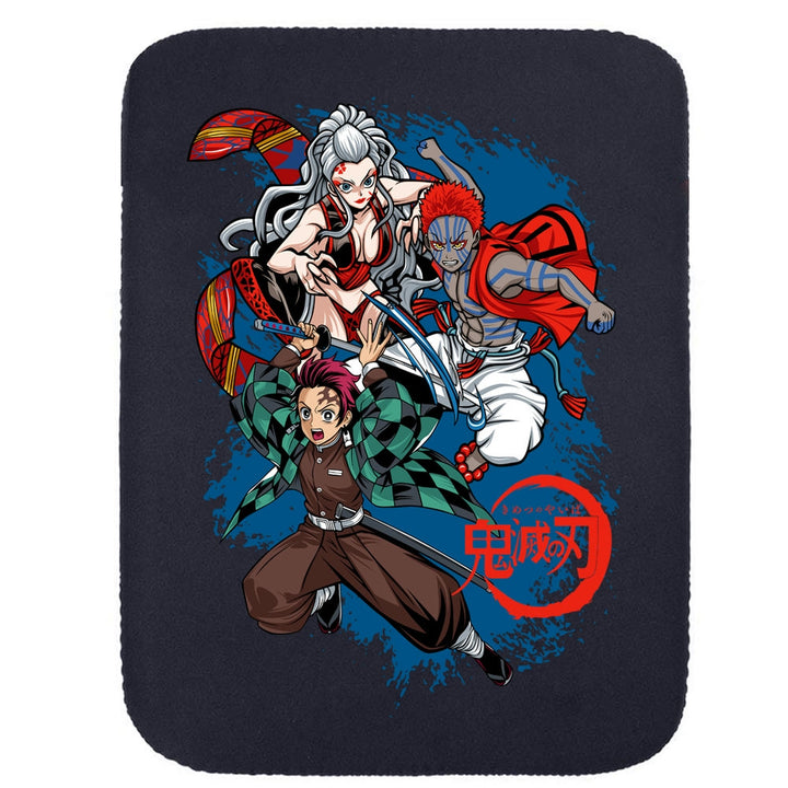 Printed Neoprene Reversible Laptop & Tablet Sleeve - Anime Action DS20