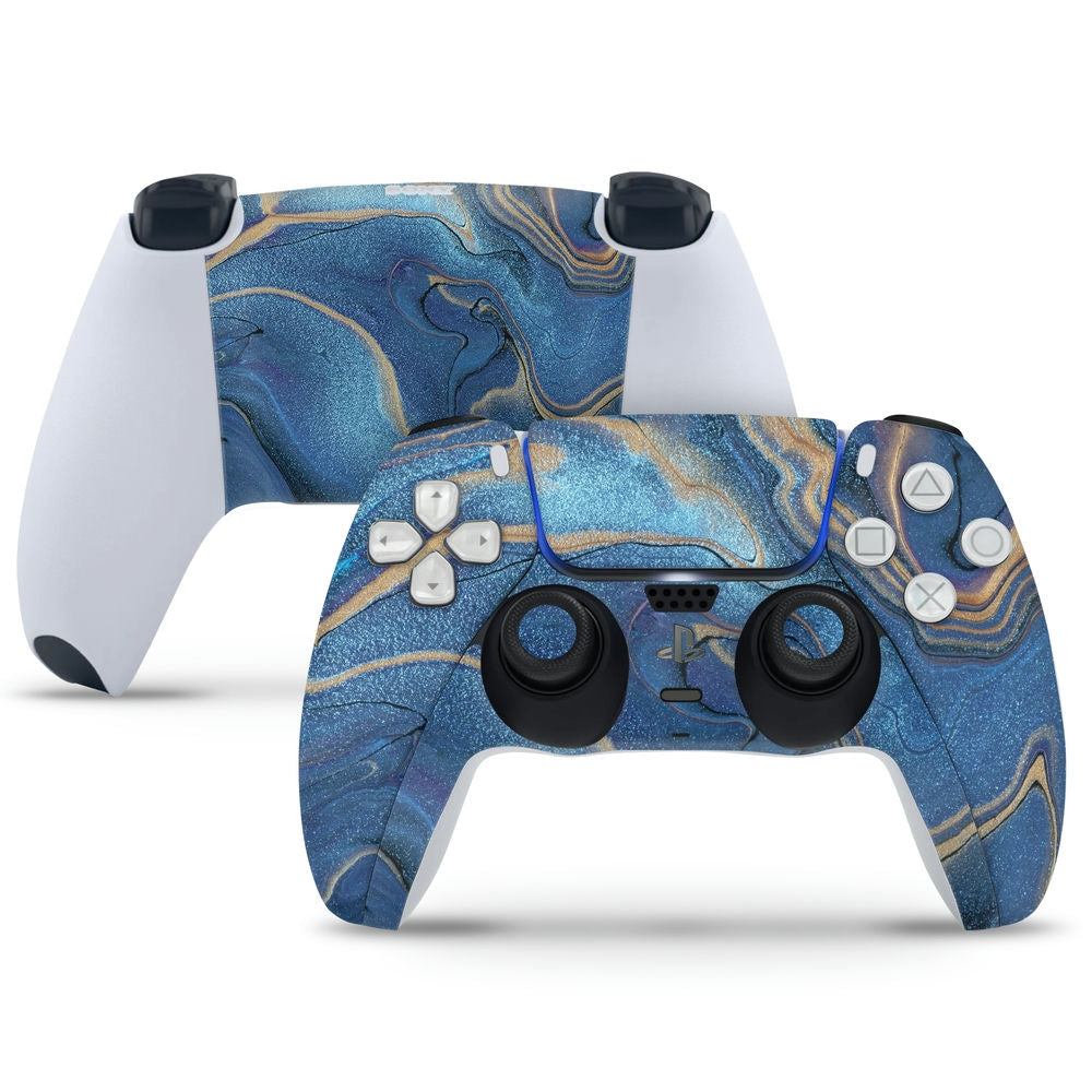 PlayStation 5 Controller Skin - Sparkle Sand on Blue Stone – SkinsLegend