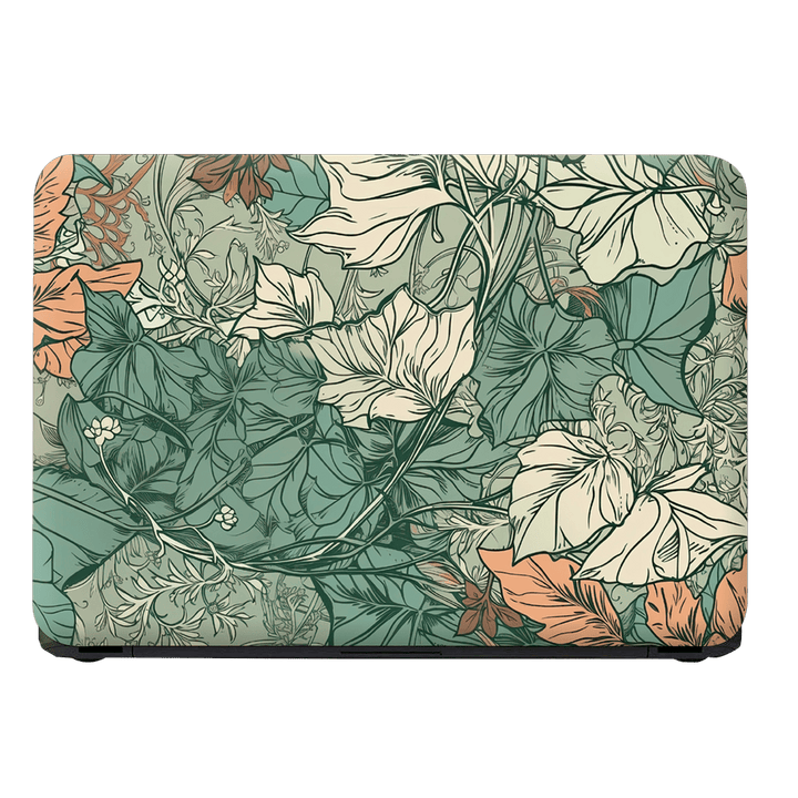 Laptop Skin - Botanical Seamless Pattern Ai