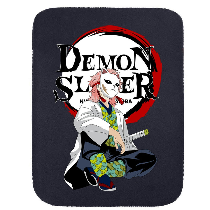 Printed Neoprene Reversible Laptop & Tablet Sleeve - Anime Demon Slayer Kimetsu No Yaiba DS08