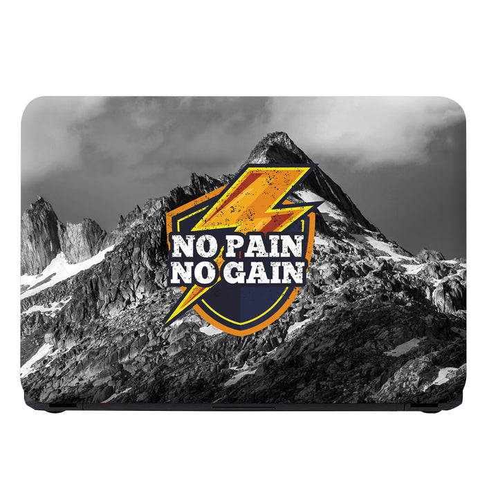 Laptop Skin - No Pain No Gain Mountains