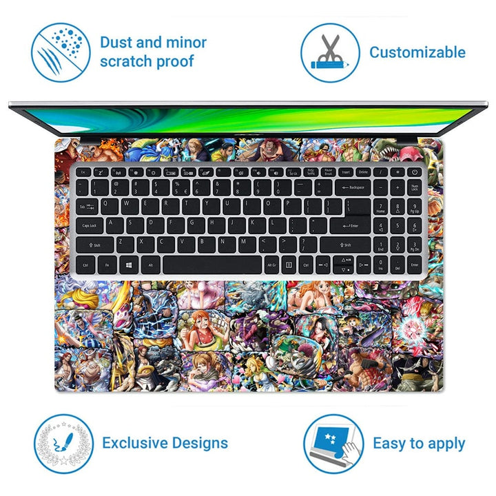 Laptop Skin - Anime One Piece Sticker Bomb DS3