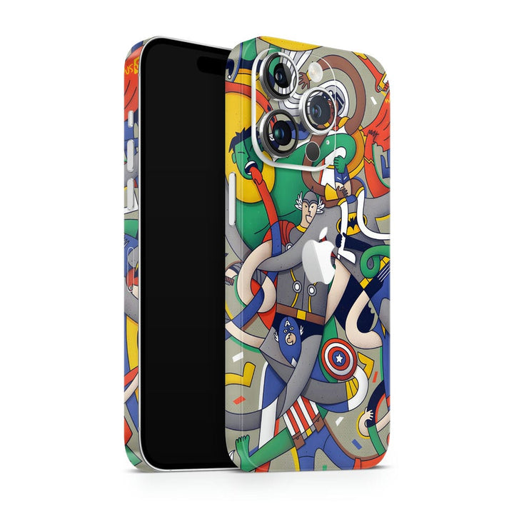 Mobile Skin Wrap - Avengers Cartoon